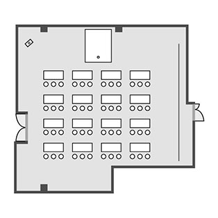 2F／スクール形式例　50名